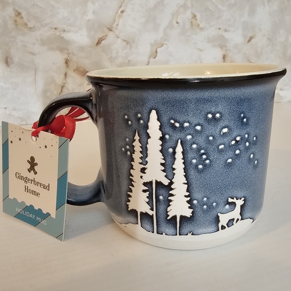 Global Design Forest Reindeer Holiday Coffee Mug Cup - Picture 11 of 11